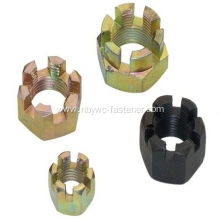 HEXAGON SLOTTED ROUND LOCK CASTLE NUT